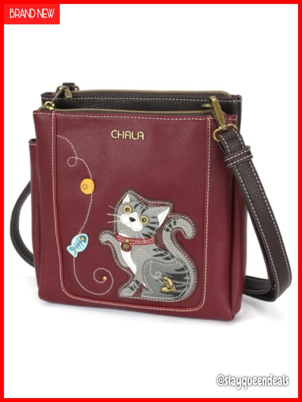 Merry Messenger RFID Protected Faux Leather Crossbody Purse Adjustable Strap